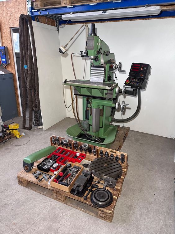 Universal Fräsmaschine Deckel FP1 Heidenhain Aktiv 3 Achsen | Kaufen ...