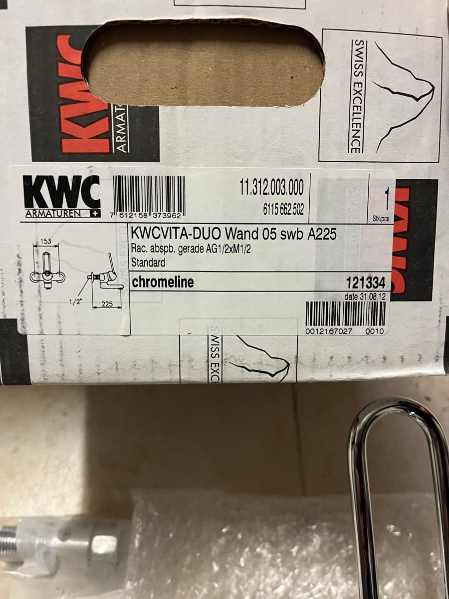 Kwc Rubinetteria: KWC Wandmischer – Nuovo e nell'imballaggio originale da Neerach venduto da fuz_8d7l