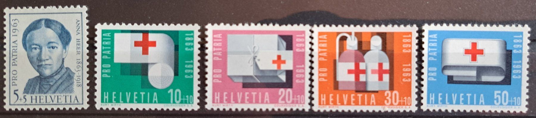 Tutti i francobolli: CH PP Satz - Série 1963 ** – Usato da Biel/Bienne venduto da ESOXMAN