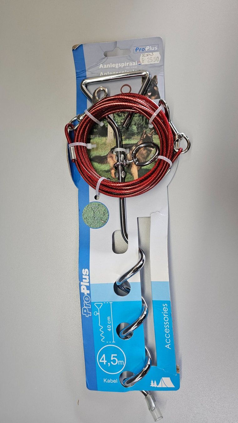 Leine & Halsband: ProPlus Anlegespirale mit Kabel Leine – Neu und originalverpackt aus Koppigen von Bracher_Mail-House