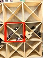 12 Massivholz-Weinregale – 9× 4er + 3× 12er – modular