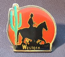 G658C - Pin Western Cowboy Pfert Kaktus