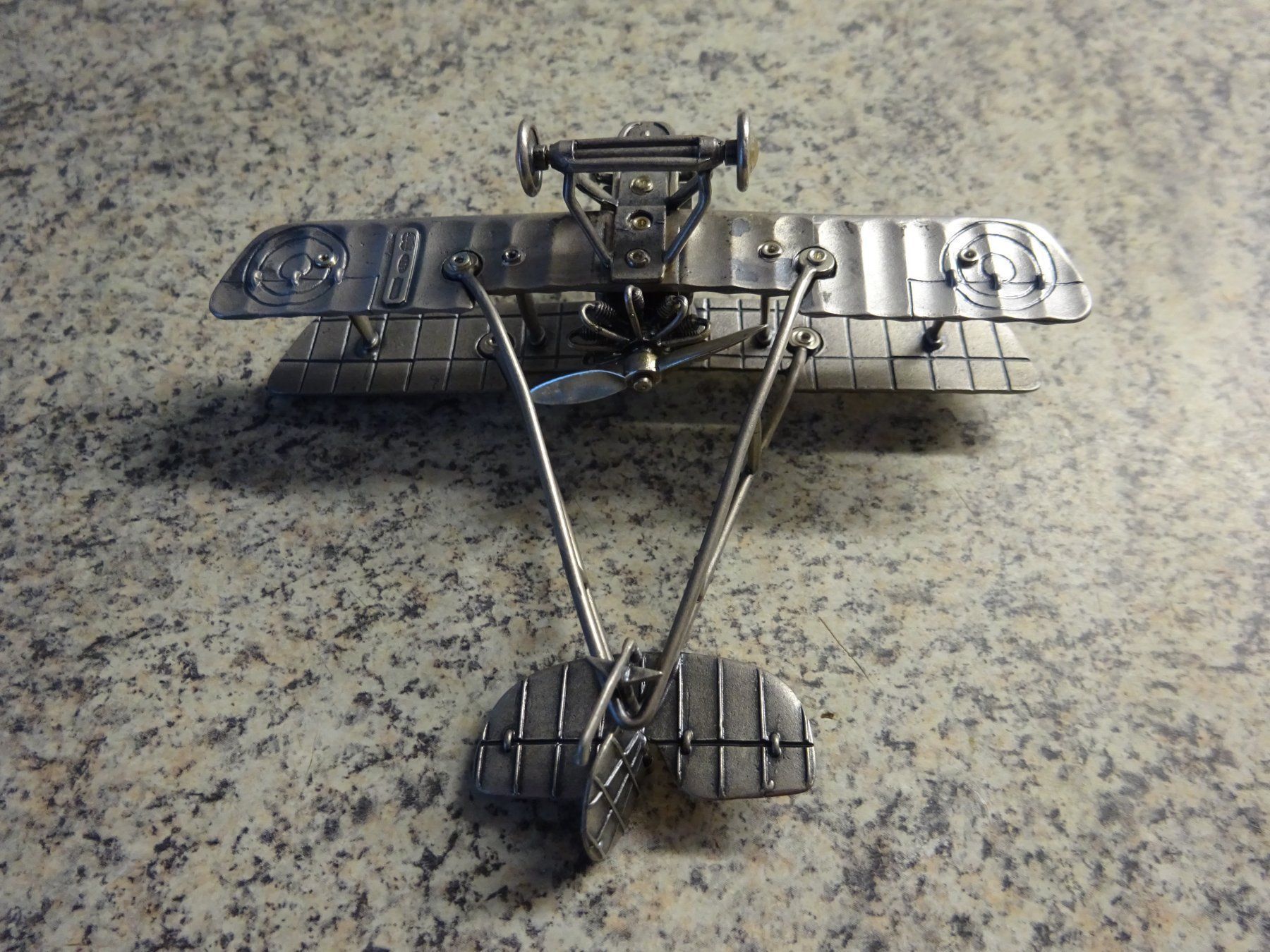 Kit di modellismo & Modellini statici: Doppeldecker Flugzeug / 800 Silber – Usato da Esslingen venduto da eintagammeer 4