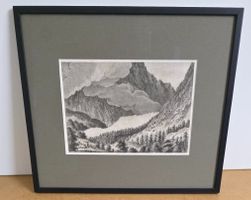 Original-Kupferstich: Kleiner Grindelwald-Gletscher