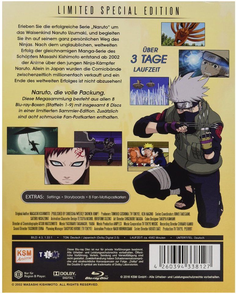 Tutti i DVDs: Naruto - Special Limited Gesamtedition   Blu-ray – Nuovo e nell'imballaggio originale da Männedorf venduto da Molum 1