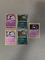 Carte Pokemon Gastly lotto 5 pezzi