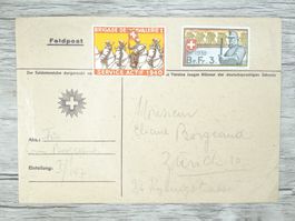 TR72 Enveloppe + Timbre Suisse 1939 / Felpost