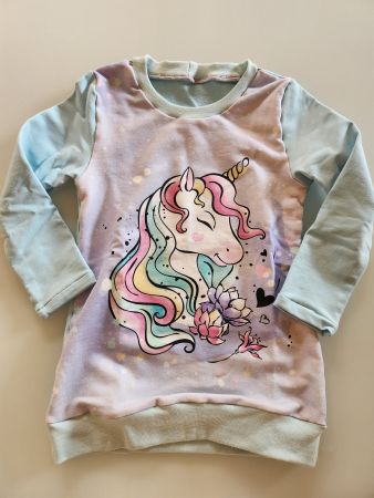 Einhornpullover Gr. 92, aus French Terry Stoff, neu