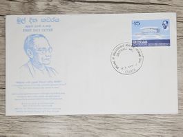 CL06 Enveloppe + Timbre Sri Lanka 1973