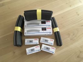 Diverse runde Gleisstücke