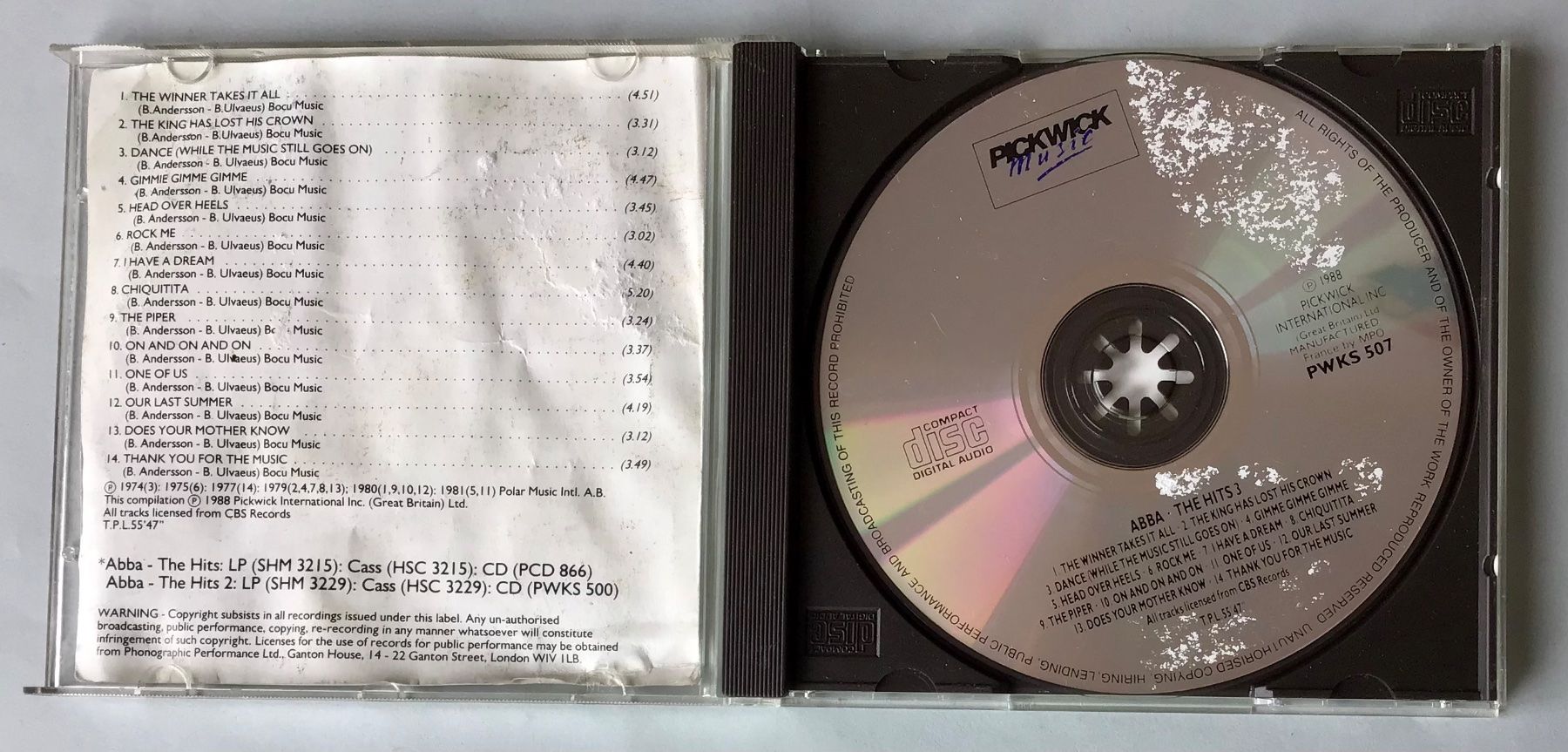 CD: CD: ABBA The Hits 3 – Usato da Bubendorf venduto da Alpenheidi 2