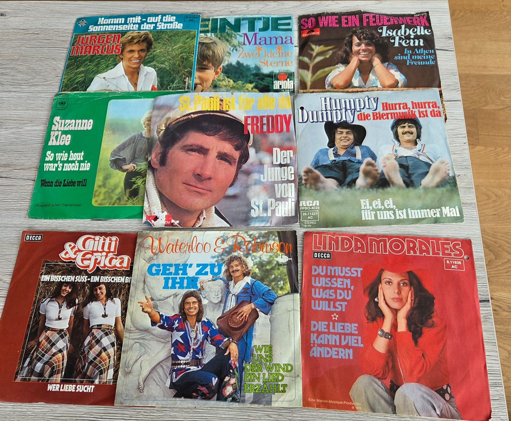 Dischi in vinile: 19 Singels deutsche Schlager und 5 Schallplatten – Usato da Luzern venduto da Stachi6
