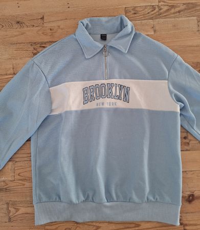 Pull Brooklyn bleu pastel, taille S