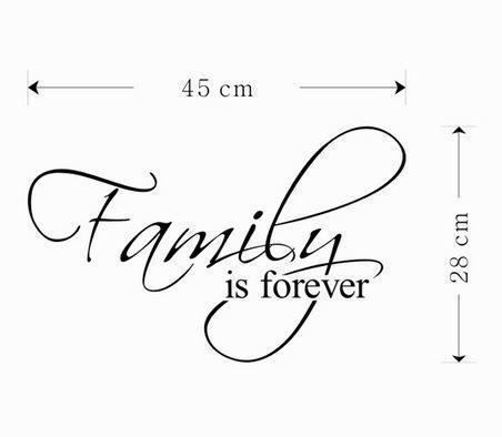 Sticker: Wandtattoo  "Family is forever" – Nuovo e nell'imballaggio originale da Gurmels venduto da Swisspod 1