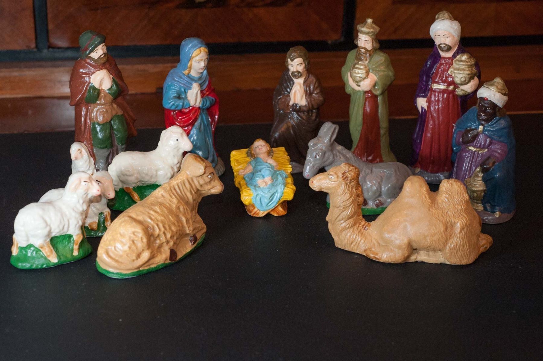 Statuette: Krippenfiguren, 13 Figuren - handgemacht – Usato da Schwerzenbach venduto da floridan