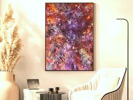 Andrea Scacciotti - Malerei auf Leinwand - Material abstrakt