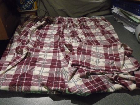 Pyjama-Hose Grösse 2XL, Primark, weinrot/weiss kariert