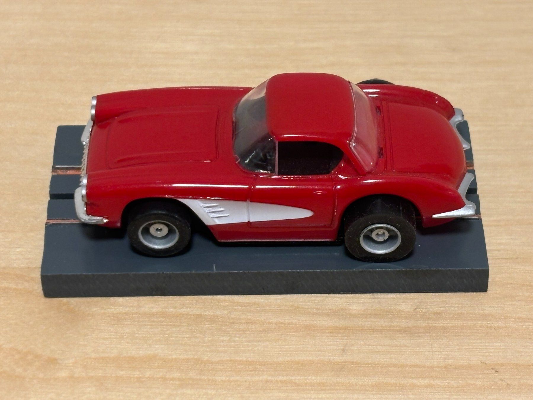 Tyco Piste: Tyco Corvette 1960 rot/weiss – Usato da Bülach venduto da h0slotch 1