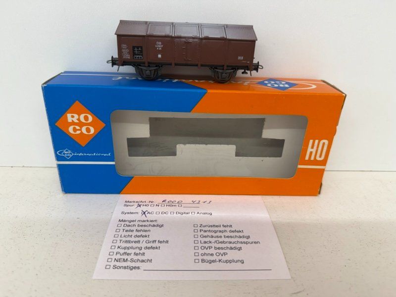 Roco Modelleisenbahnen: Spur H0 Roco 46116 DB Klappdeckelgüterwagen – Gebraucht aus Büsserach von ModellbahnDepot 1