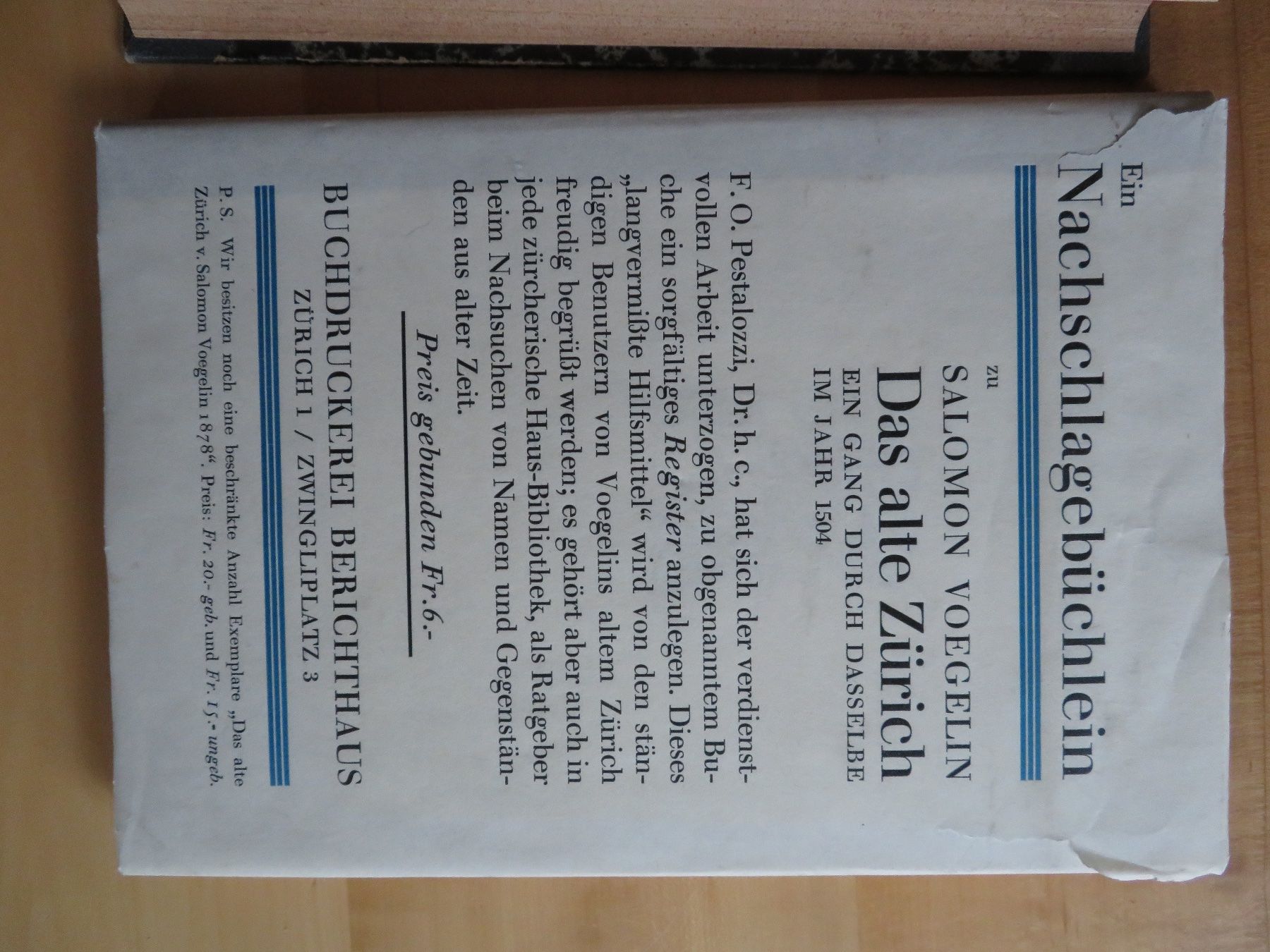 Libri: Das alte Zürich – Usato da Bern venduto da mordswein 6