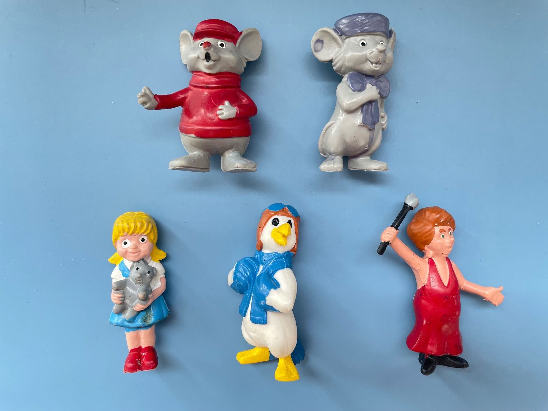 Disney Statuette: 5x Bernhard & Bianca - Mäusepolizei 70er Disney Comic Figur – Usato da Gossau SG venduto da entwederoder 2
