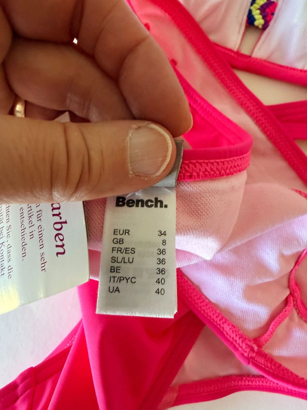 Bench Costumi da bagno & Bikini: BENCH, Bikini, Grösse 34, Farbe Pink – Nuovo e nell'imballaggio originale da Rudolfstetten venduto da gst_g7xl 8