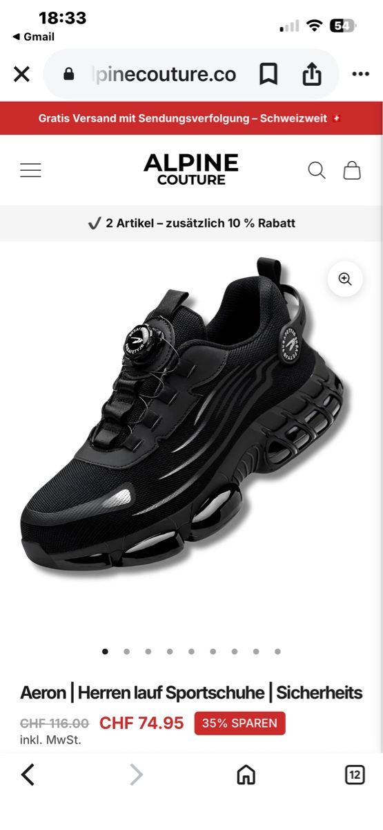 Scarpe da uomo: Sicherheitsschuhe. Herren. NEU !!! – Nuovo e nell'imballaggio originale da Murten venduto da California1968