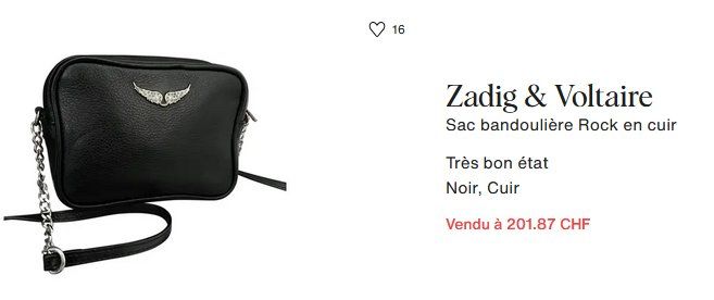 Zadig & Voltaire Borse da donna: Zadig & Voltaire Tasche / sac – Usato da Collonges venduto da arashee 9