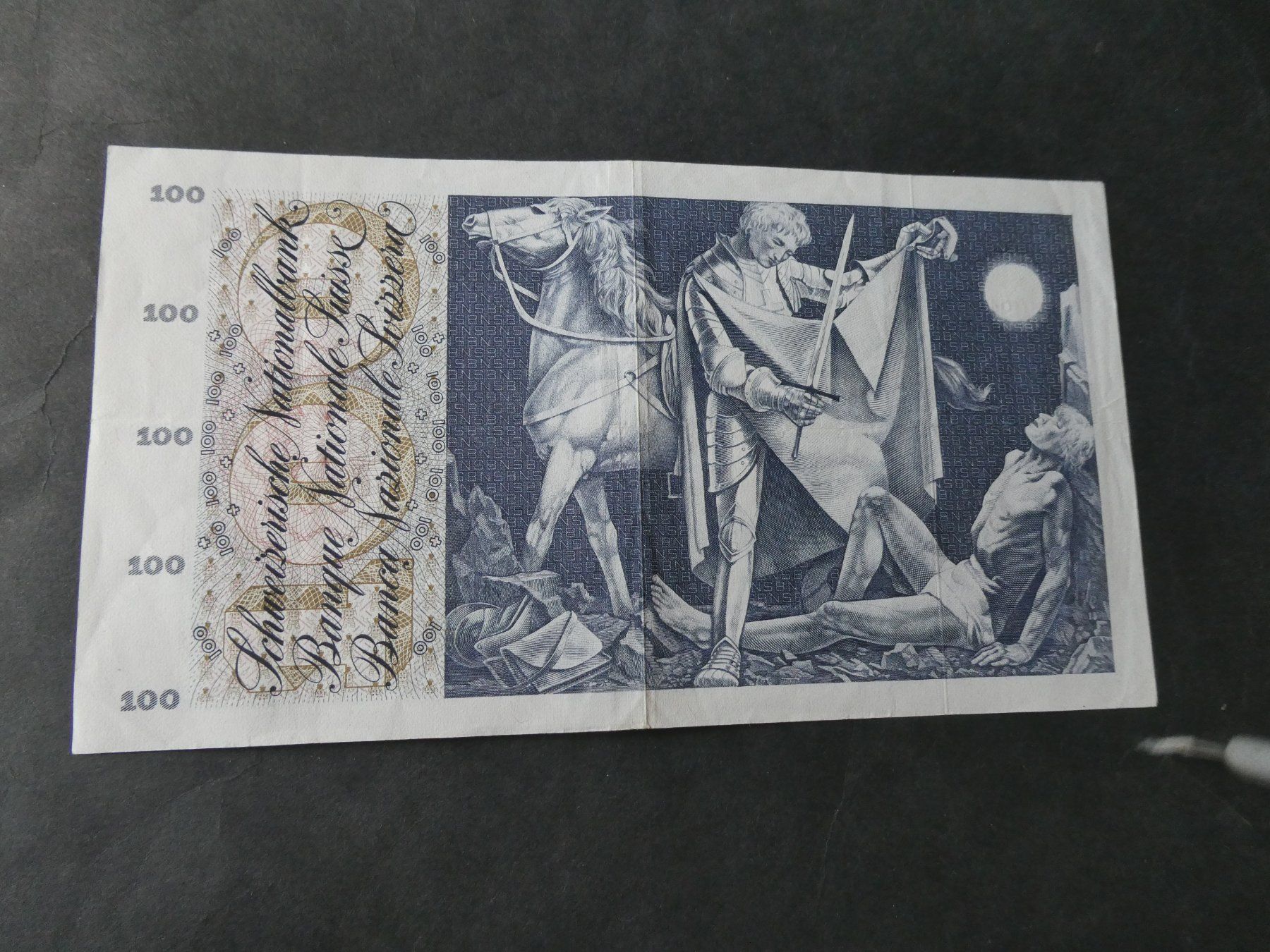 Billets de banque: Schweiz 1973,  100 Franken – D'occasion à Hinterforst par Rohusri 1