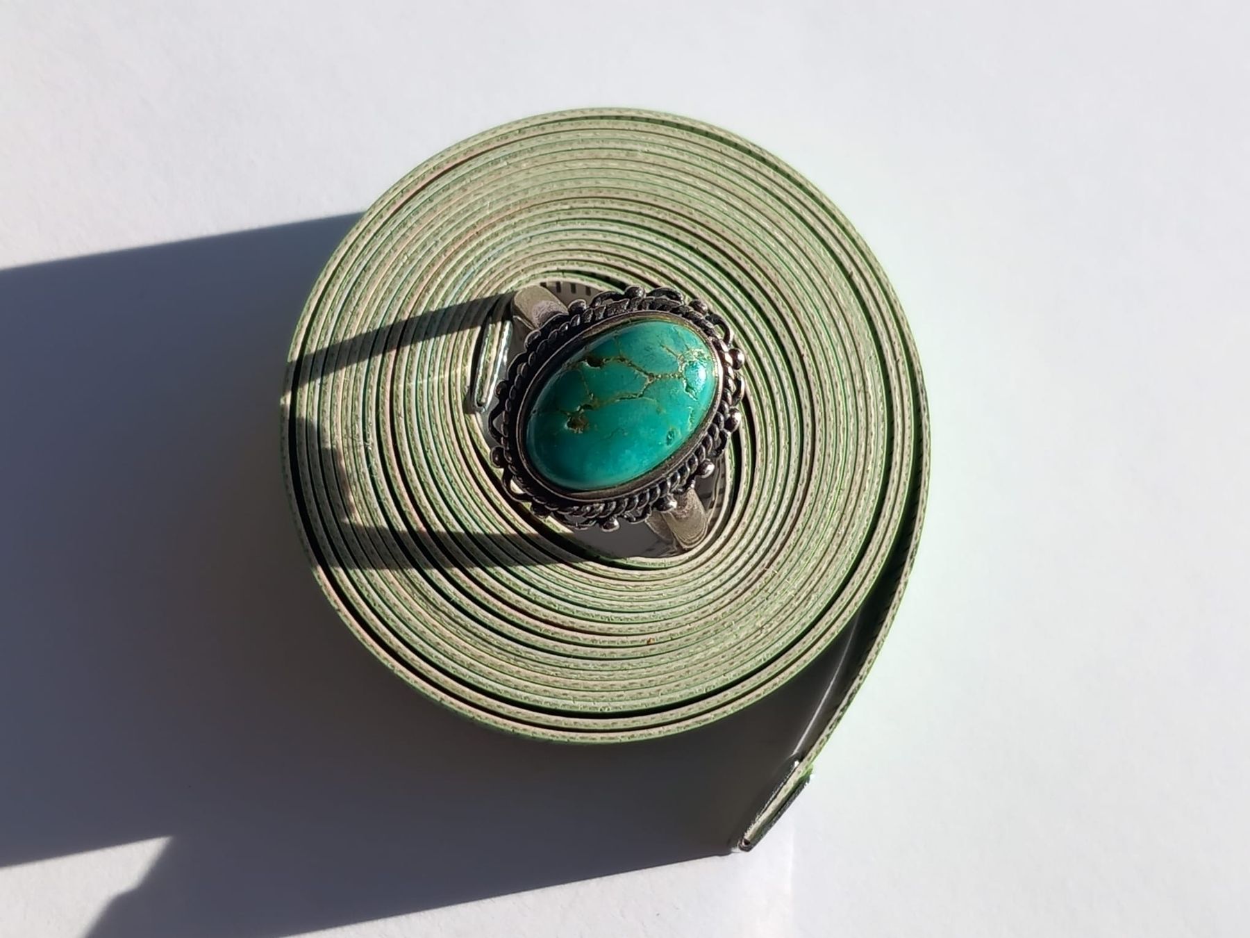 Ringe: Alter Silber 925  Ring mit Echt Türkis Stein Gr. 52 – Gebraucht aus Winterthur von Jopf1 9