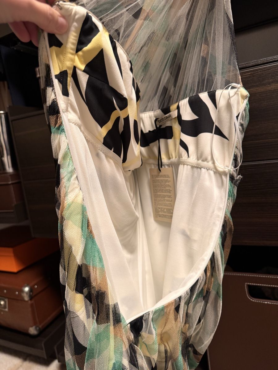 Roberto Cavalli Vestiti: Roberto Cavalli Kleid, Gr. ca 34, neu – Nuovo e nell'imballaggio originale da Wilderswil venduto da Renaissance1 8