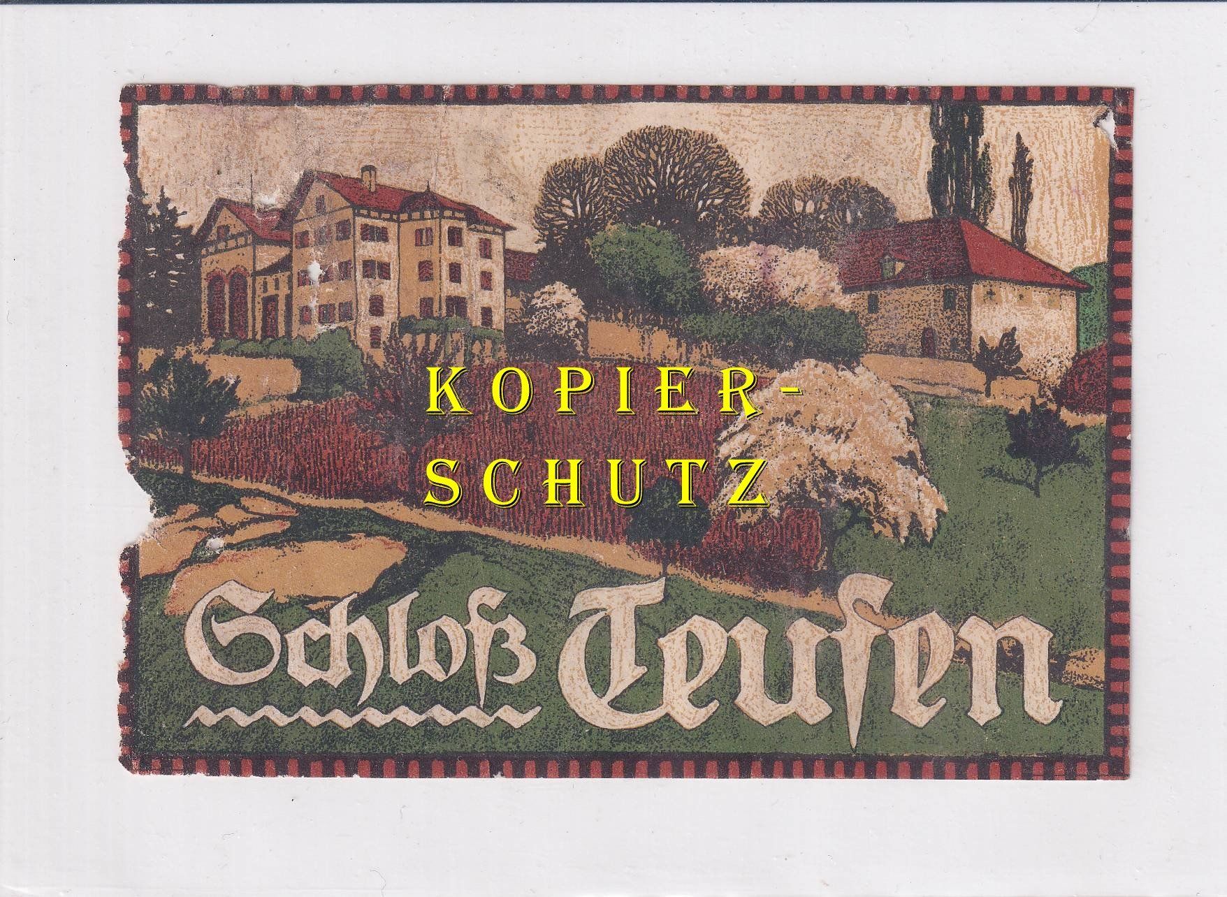 Carta: Etikette - Schloss Teufen /bd – Usato da Hombrechtikon venduto da Rudolf07
