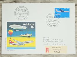 CL02 Enveloppe + Timbre Suisse 1989