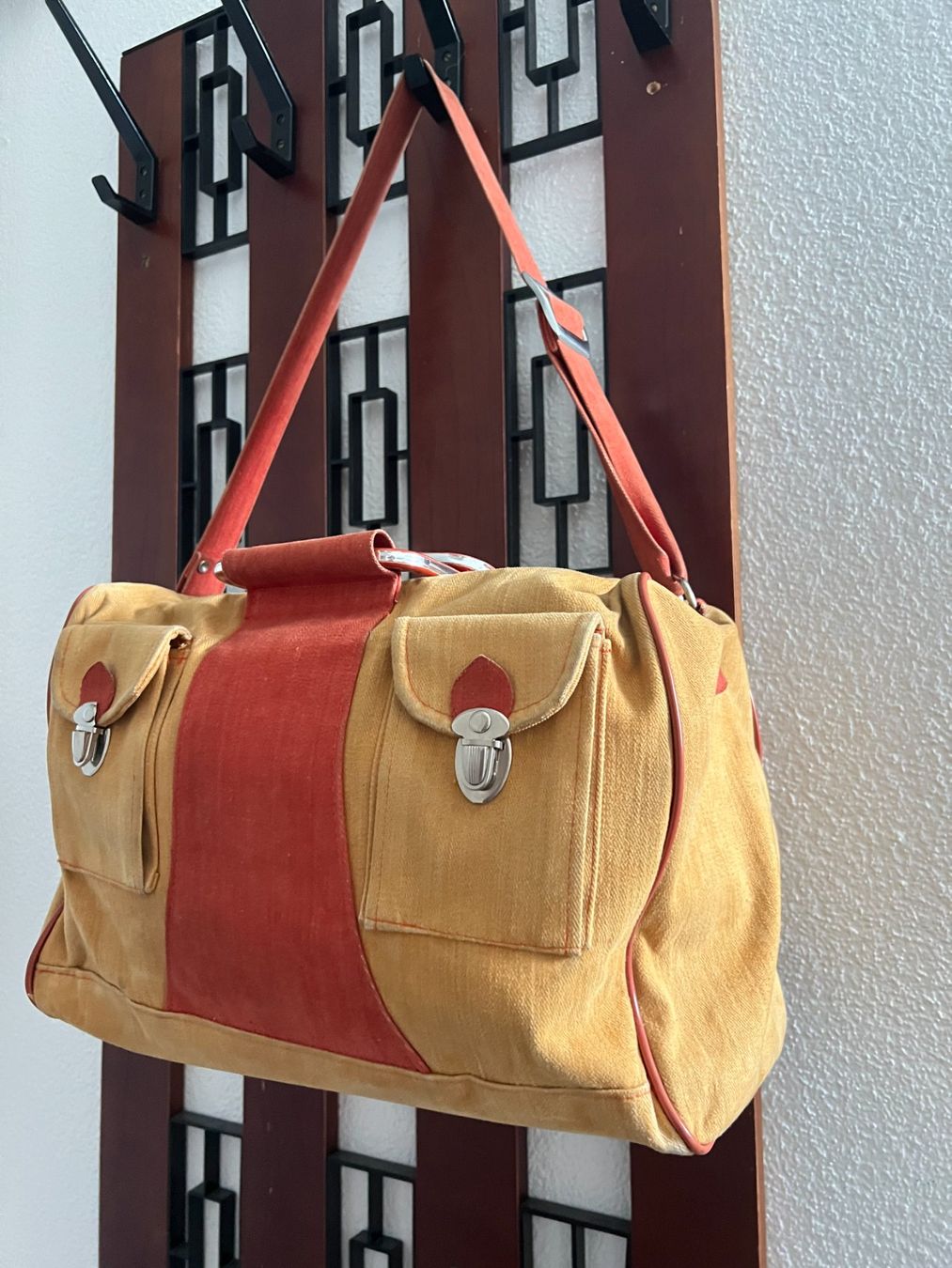 Borse da donna: Vintage Handtasche - Canvas – Usato da Walzenhausen venduto da stilvollwohnen