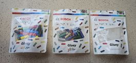 Bosch Gluey Klebesticks Glitter, transparent, bunt 3 Pack.
