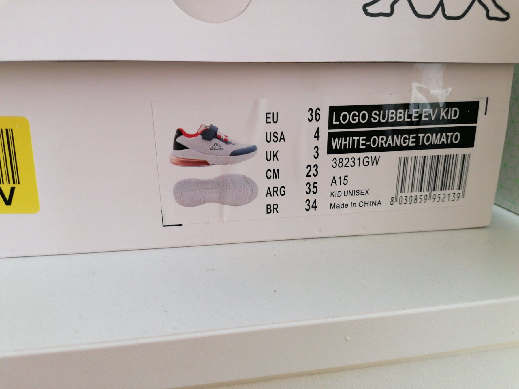 Kappa Scarpe da uomo: Kappa baskets neuves gr 36 – Nuovo e nell'imballaggio originale da Bassecourt venduto da Adeli16 5