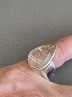 XXL Rutilquarz 925 Ring Rg57 DESIGNER !
