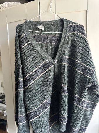 Cardigan VIA CORTESA Stripe Pattern Size 48