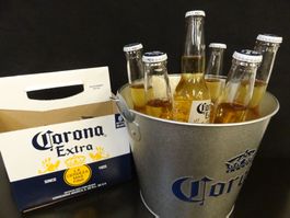 Eiskübel CORONA Kübel Metall Eimer Kessel Getränkekühler