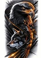 Diamond Painting : Adler & Wolf 50x100cm
