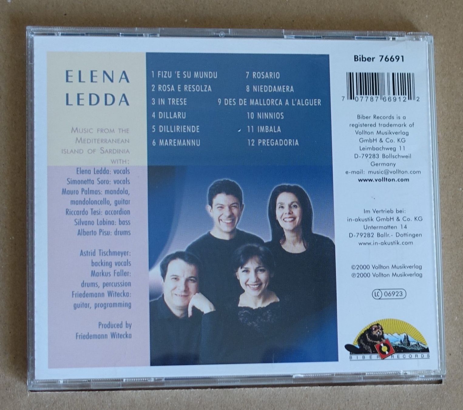 CD: Elena Ledda – Maremannu - D13 – Usato da Sessa venduto da discoverymedia 1