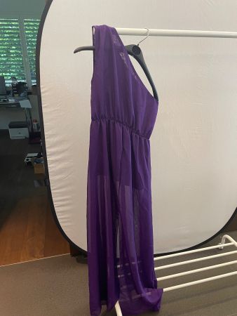 Elegantes Sommerkleid - Lila - One-Shoulder - Gr. S