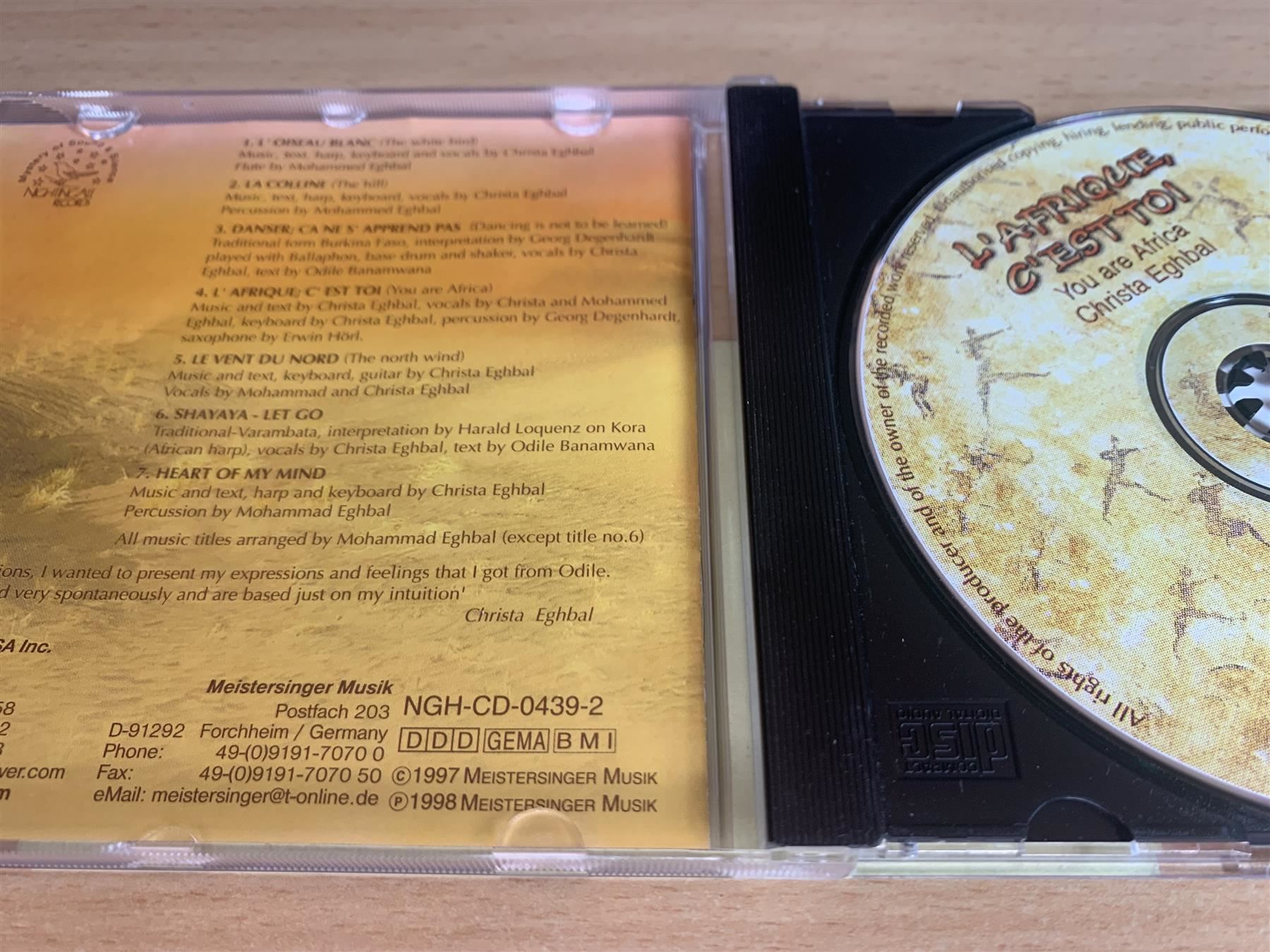CDs: Christa Eghbal – L' Afrique, C' Est Toi – Gebraucht aus Rikon im Tösstal von Alpenmutz 2