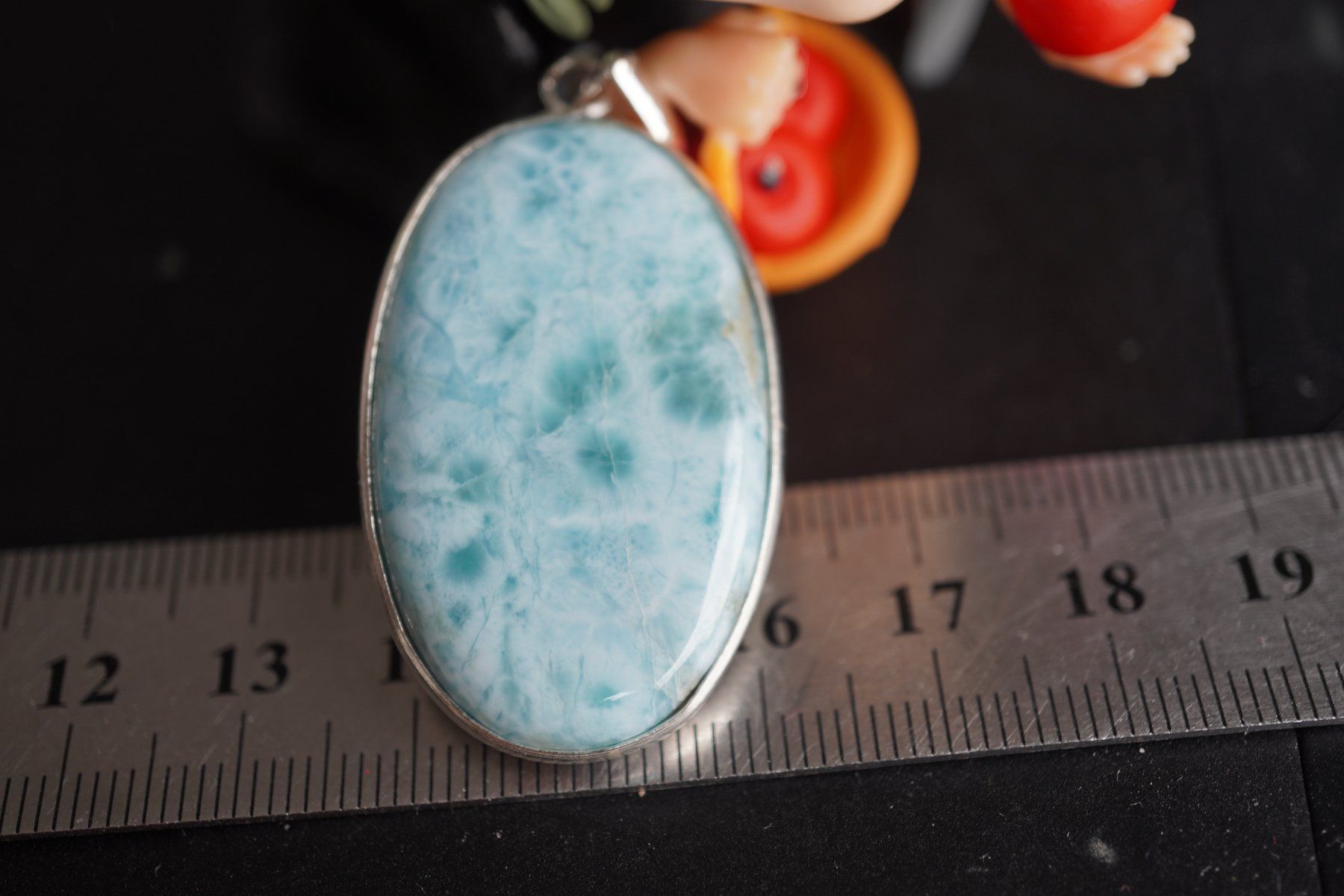 Minerali & Pietre curative: Larimar 925 Silber  Anhänger   by  "TOPSTONE" – Nuovo e nell'imballaggio originale da Eschenbach SG venduto da topstone 1