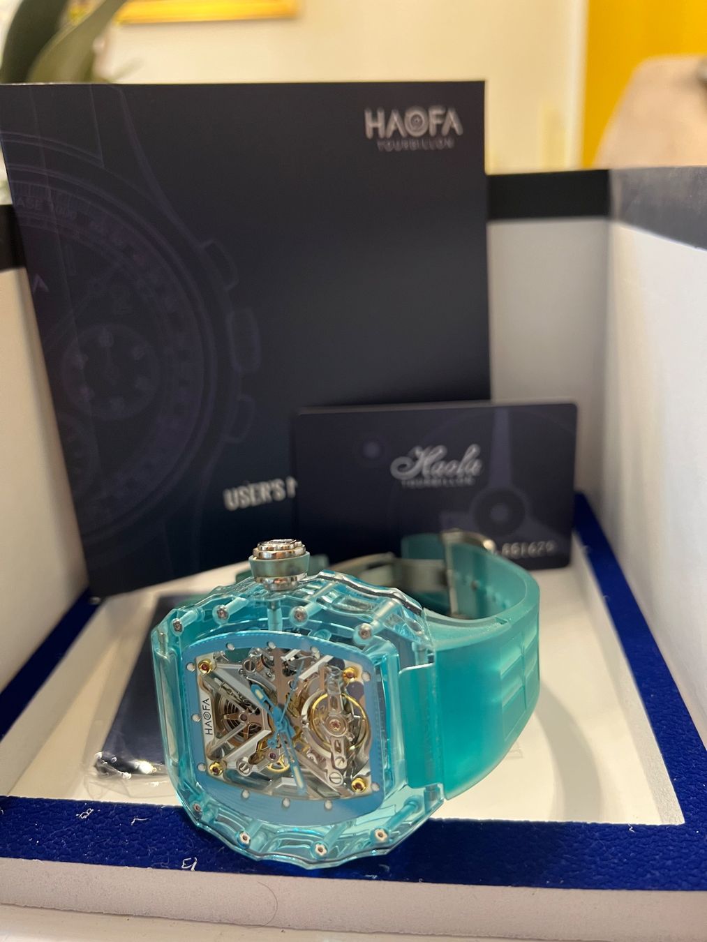 Orologi: HAOFA Blue Crystal / Automatic Watch - Rare – Nuovo (secondo la descrizione) da Derendingen venduto da MDPshopandmore 2