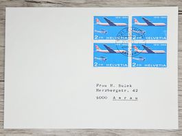 CL02 Enveloppe + Timbre Suisse 1969