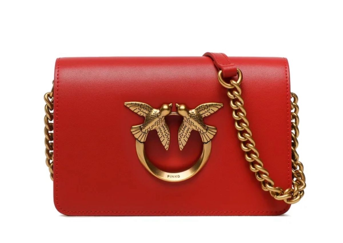 Pinko Borse da donna: Pinko Handtasche Love Click Mini PE - rot – Nuovo e nell'imballaggio originale da Oberaach venduto da Dandy2021