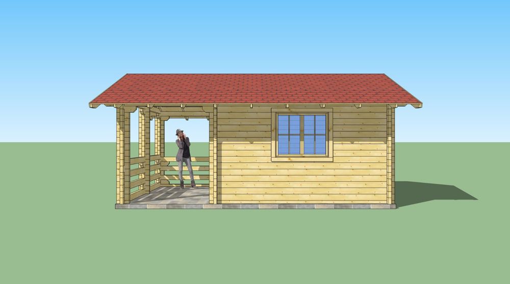 Gartenhaus aus massiven 70mm Bohlen komplett Kaufen auf Ricardo