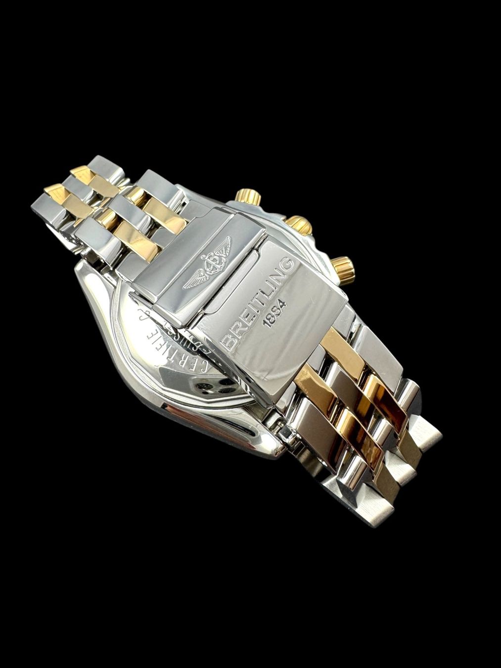 Breitling Orologi: Breitling Chronomat Evolution Automatic 45mm Bicolor *U1445 – Usato da Zürich venduto da GalerieInauen 7