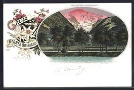 Passepartout-Lithographie Interlaken, Di